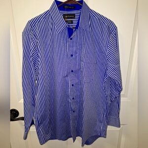 A Paul Fredrick long sleeve button-down men's shirt in a size 16.5x32.